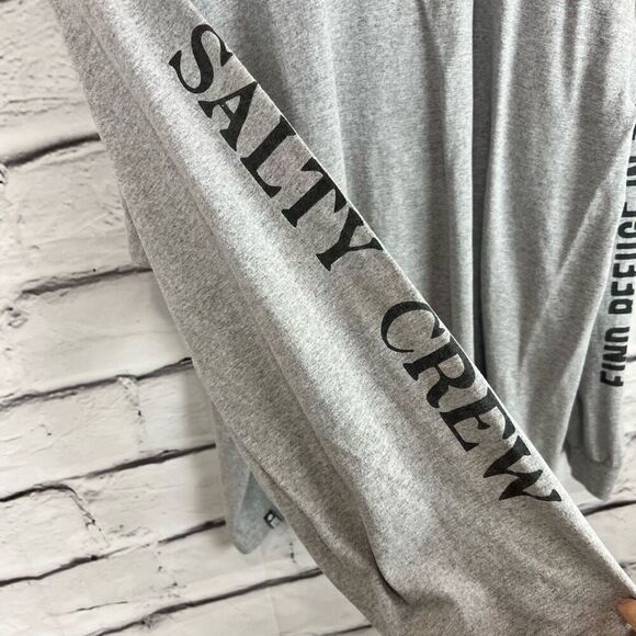 Salty Crew Men's Graphic Long Sleeve T-Shirt Gray Maritime Adventure 3X - Picture 5 of 9